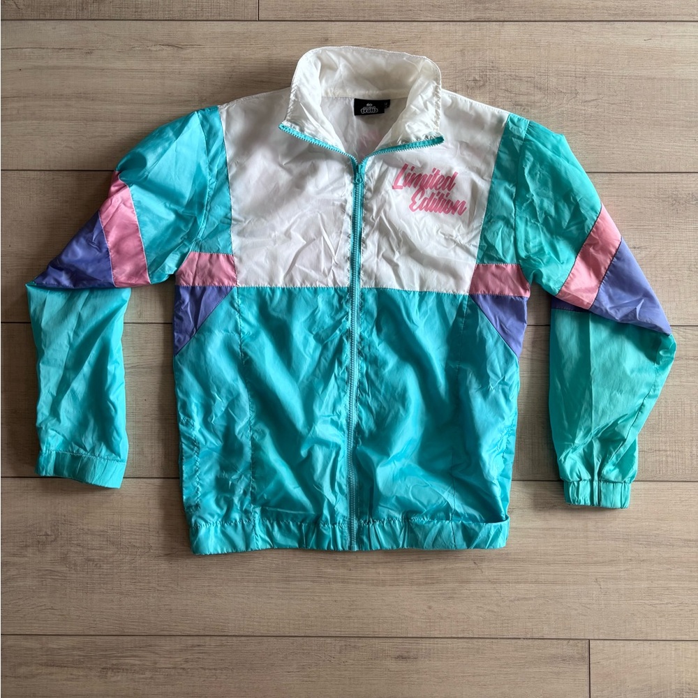 Retro Good Luck Trolls Limited Edition 1996 Lightweight Windbreaker Jacket M